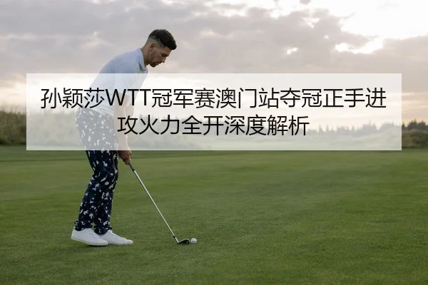 孙颖莎WTT冠军赛澳门站夺冠正手进攻火力全开深度解析